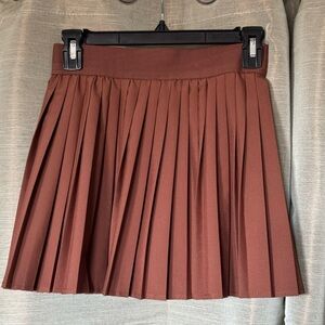 Brown Tennis Skirt with built in shorts.